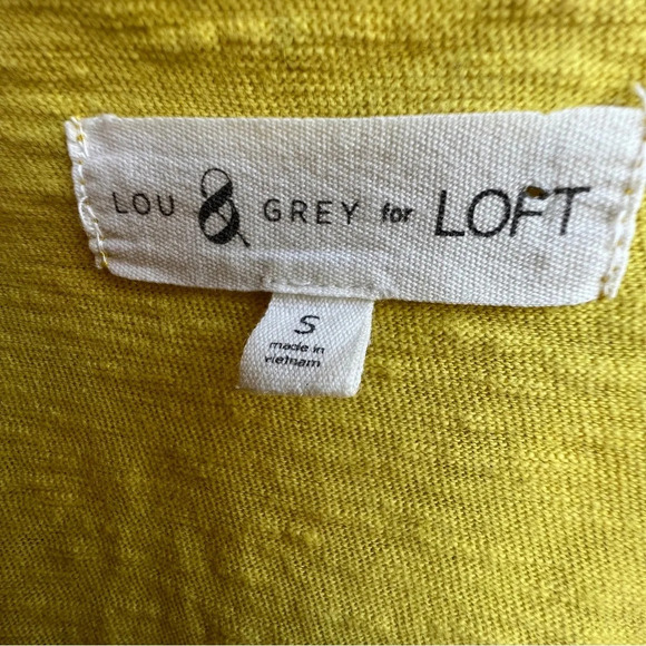 Lou & Grey for Loft Yellow T Shirt Dress, size Small - Picture 7 of 8